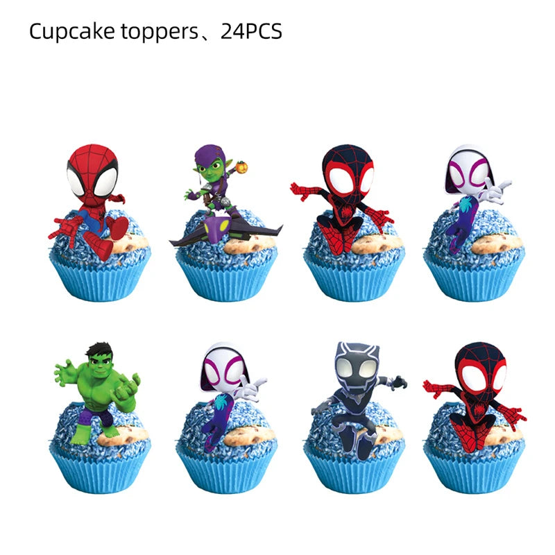 Birthday Party Decoration Spiderman Theme Balloon