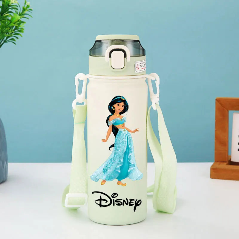 Disney Princess Thermos Bottle – Elsa, Straw & Strap