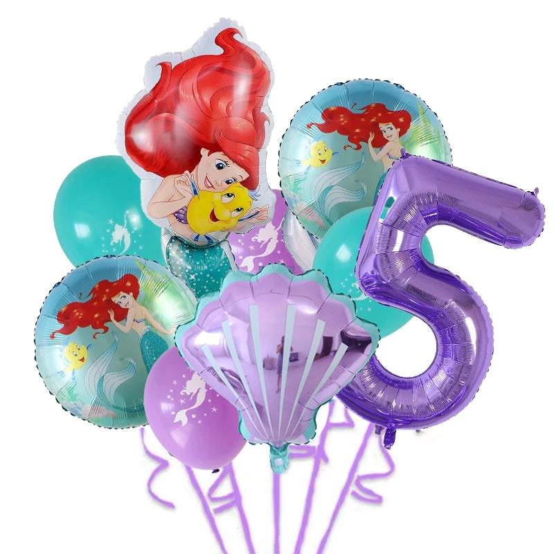Balloons Princess Ariel Birthday Party
