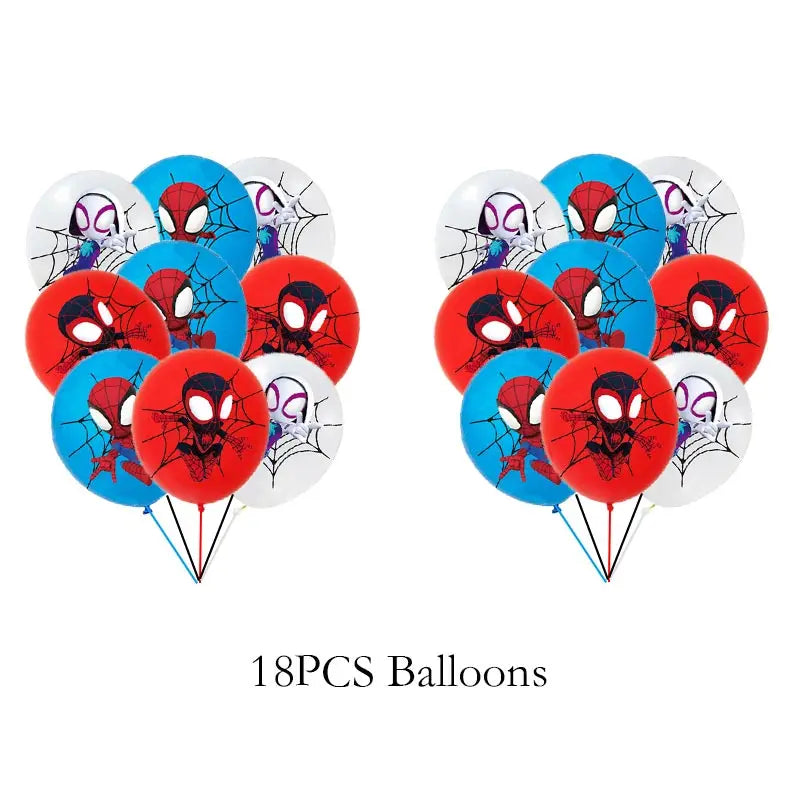 Birthday Party Decoration Spiderman Theme Balloon