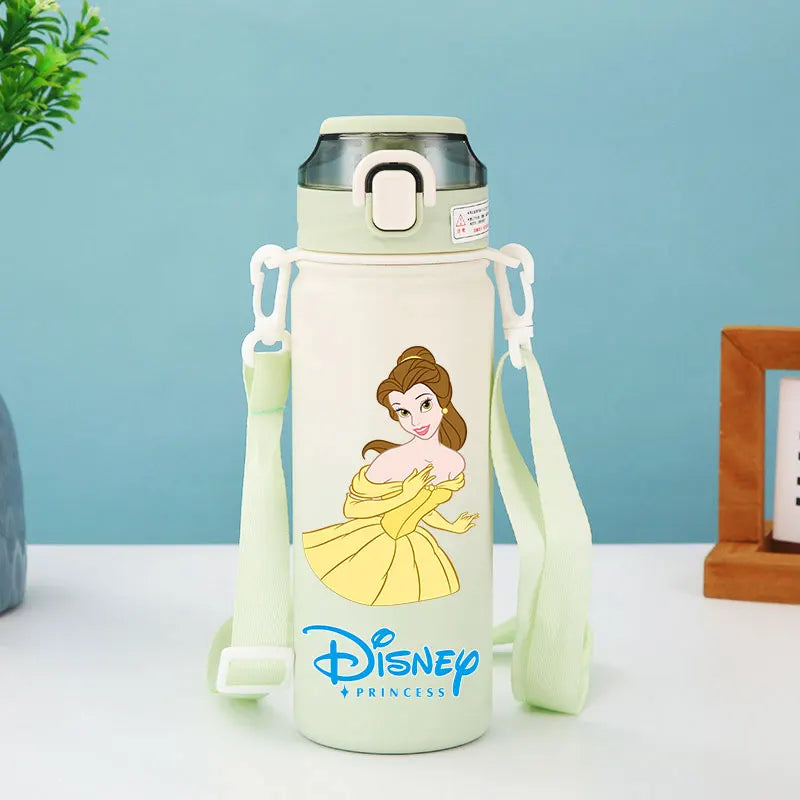 Disney Princess Thermos Bottle – Elsa, Straw & Strap