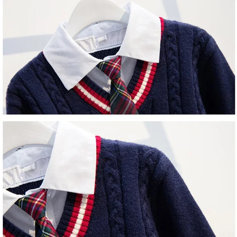 Girls School Uniform Clothes Children