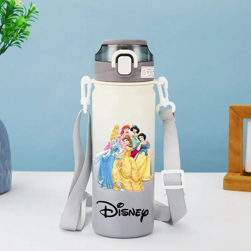 Disney Princess Thermos Bottle – Elsa, Straw & Strap