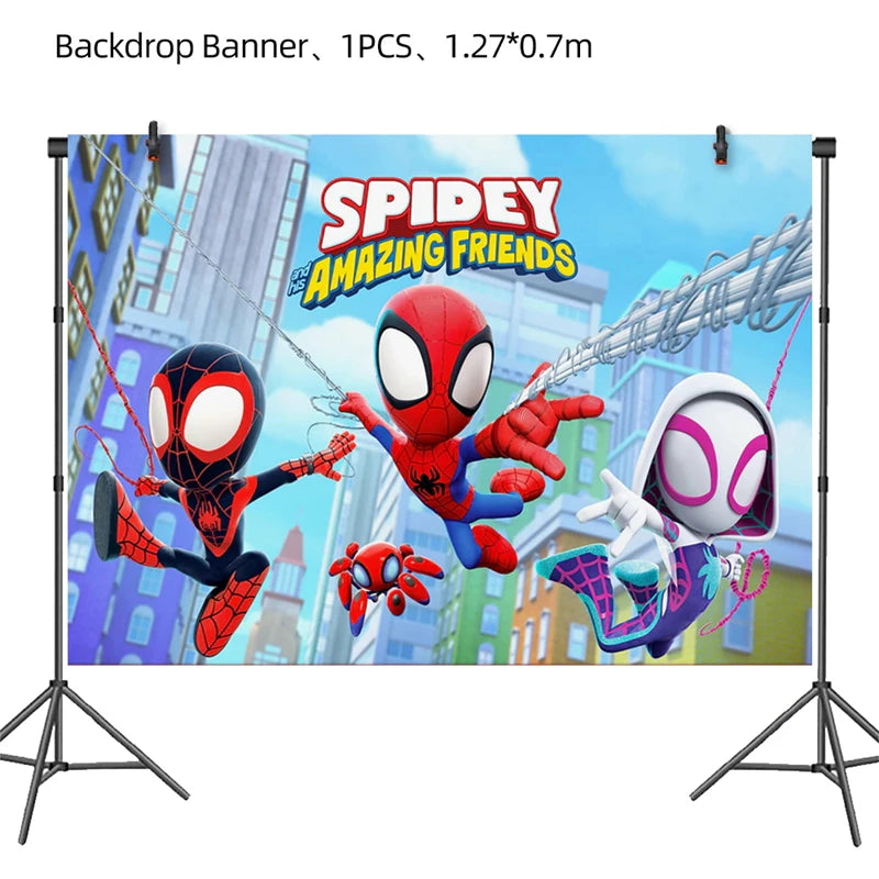 Birthday Party Decoration Spiderman Theme Balloon