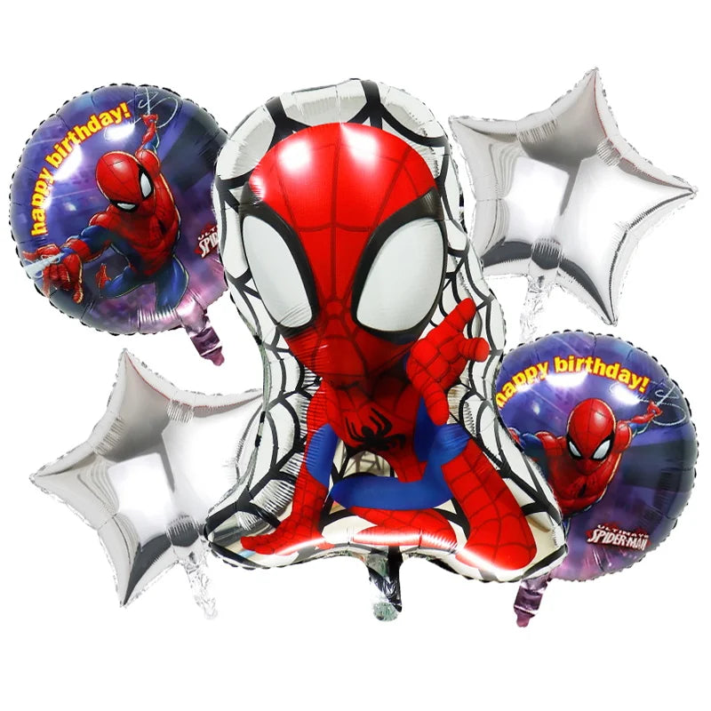 Birthday Party Decoration Spiderman Theme Balloon