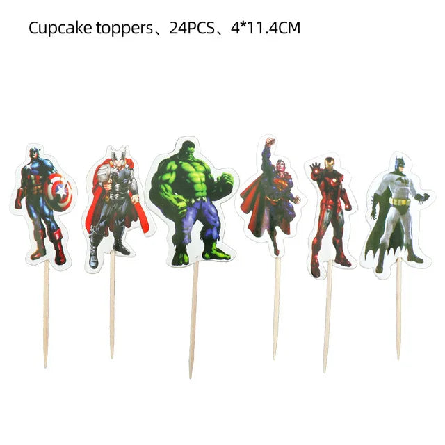 Kids Avengers Marvel Birthday Party Decoration