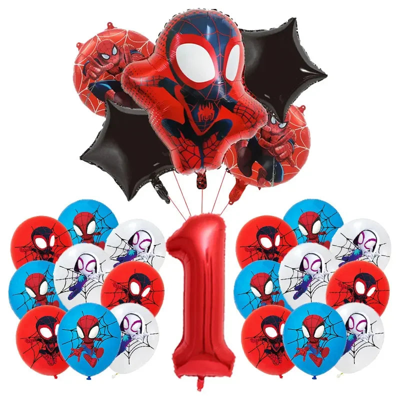 Birthday Party Decoration Spiderman Theme Balloon