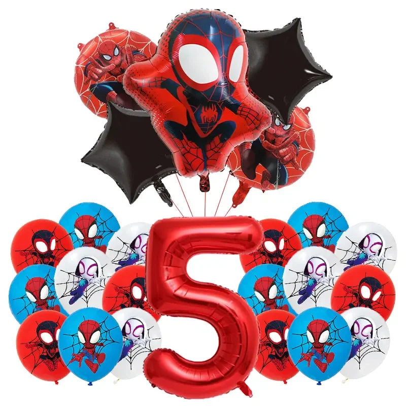 Birthday Party Decoration Spiderman Theme Balloon