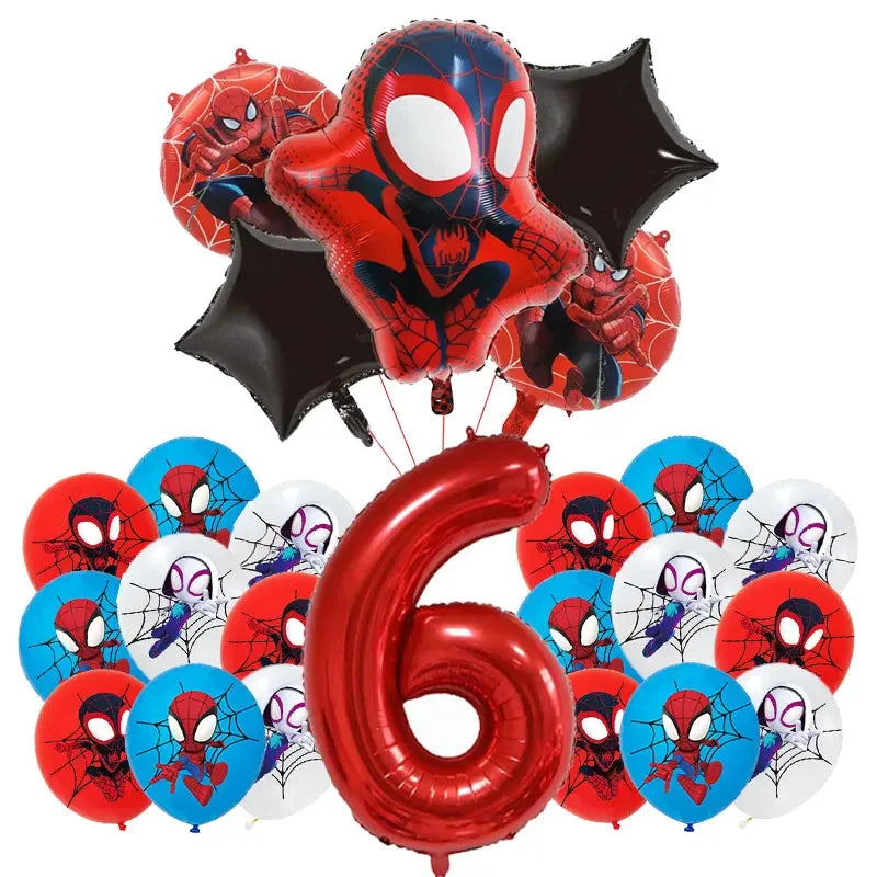 Birthday Party Decoration Spiderman Theme Balloon