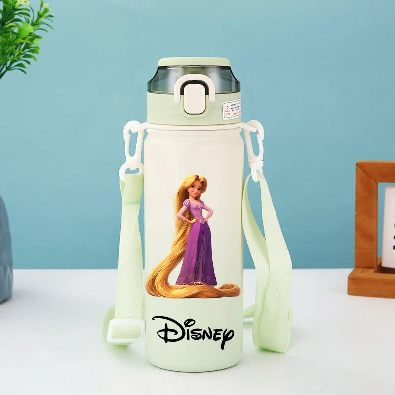 Disney Princess Thermos Bottle – Elsa, Straw & Strap