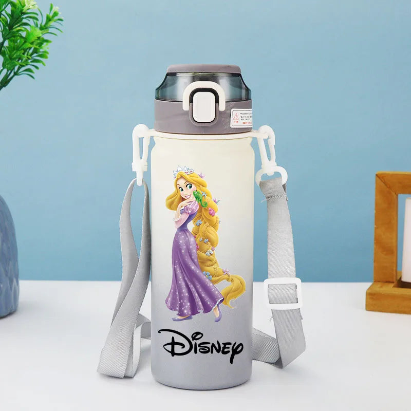 Disney Princess Thermos Bottle – Elsa, Straw & Strap