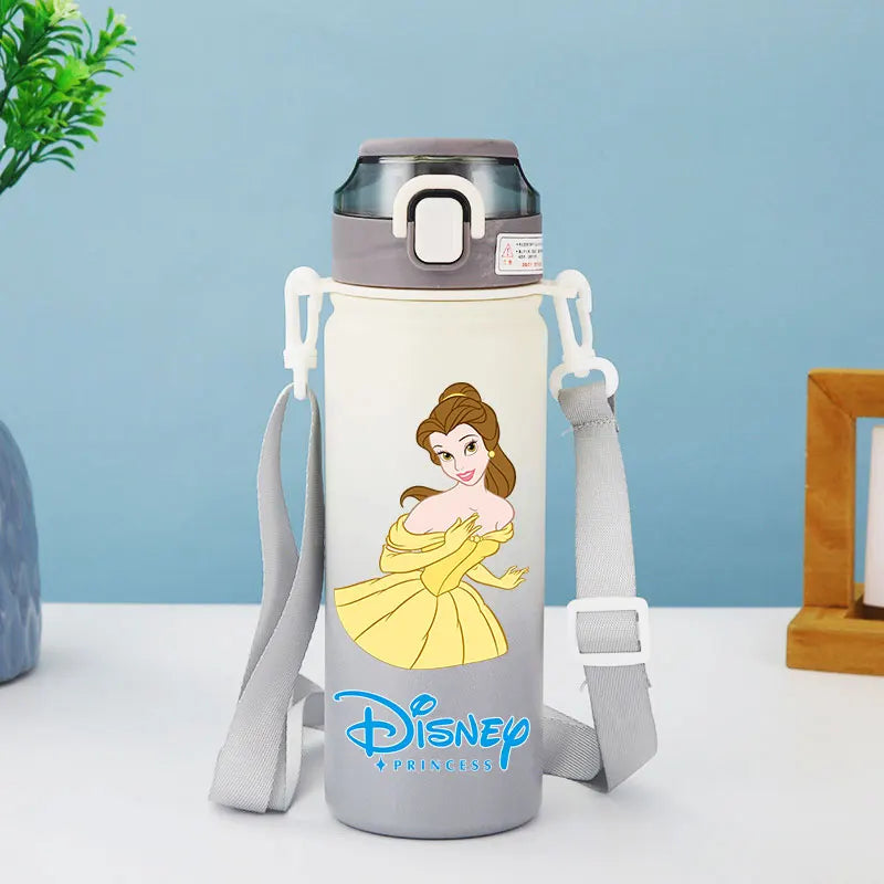 Disney Princess Thermos Bottle – Elsa, Straw & Strap