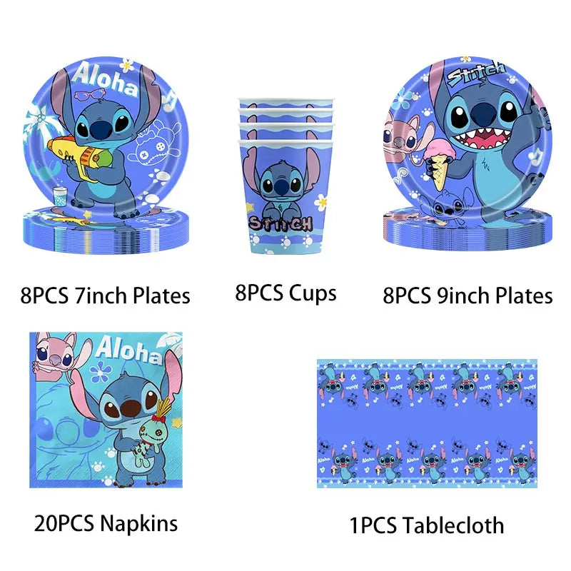 Birthday Party Lilo and Stitch Decoration Kids