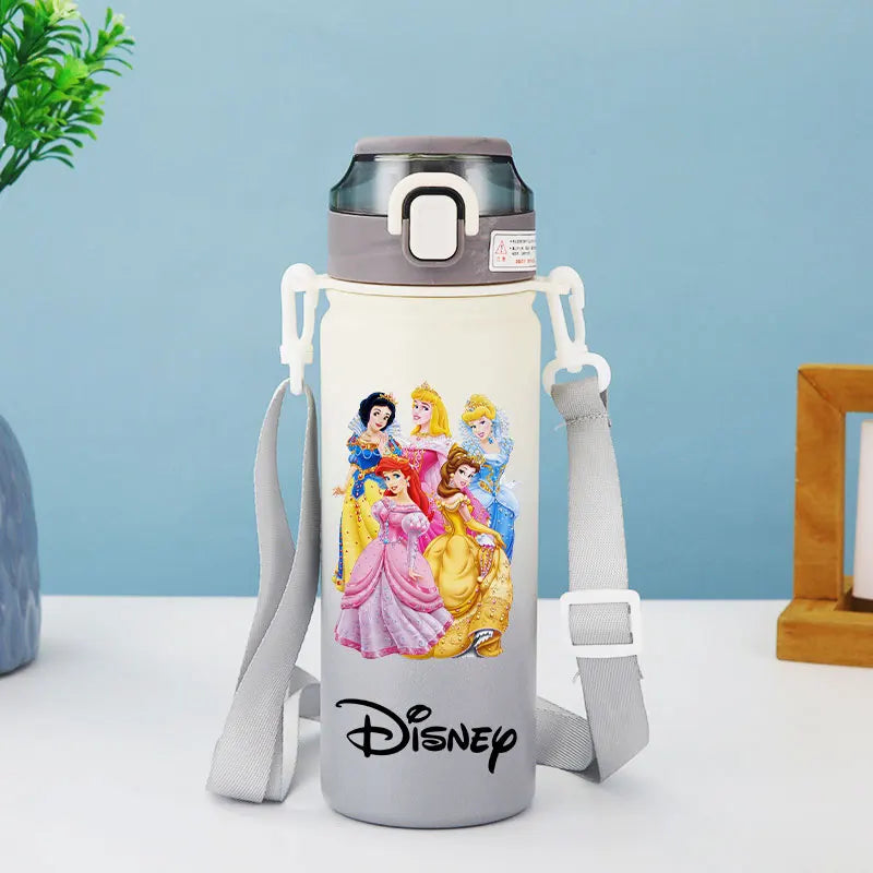 Disney Princess Thermos Bottle – Elsa, Straw & Strap