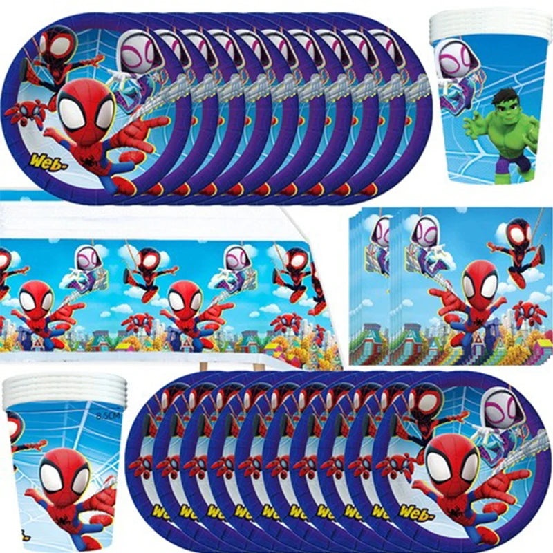 Birthday Party Decoration Spiderman Theme Balloon