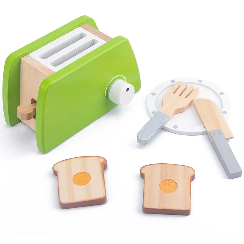 Wooden Kids Kitchen Set – Pretend Play with Pots & Food