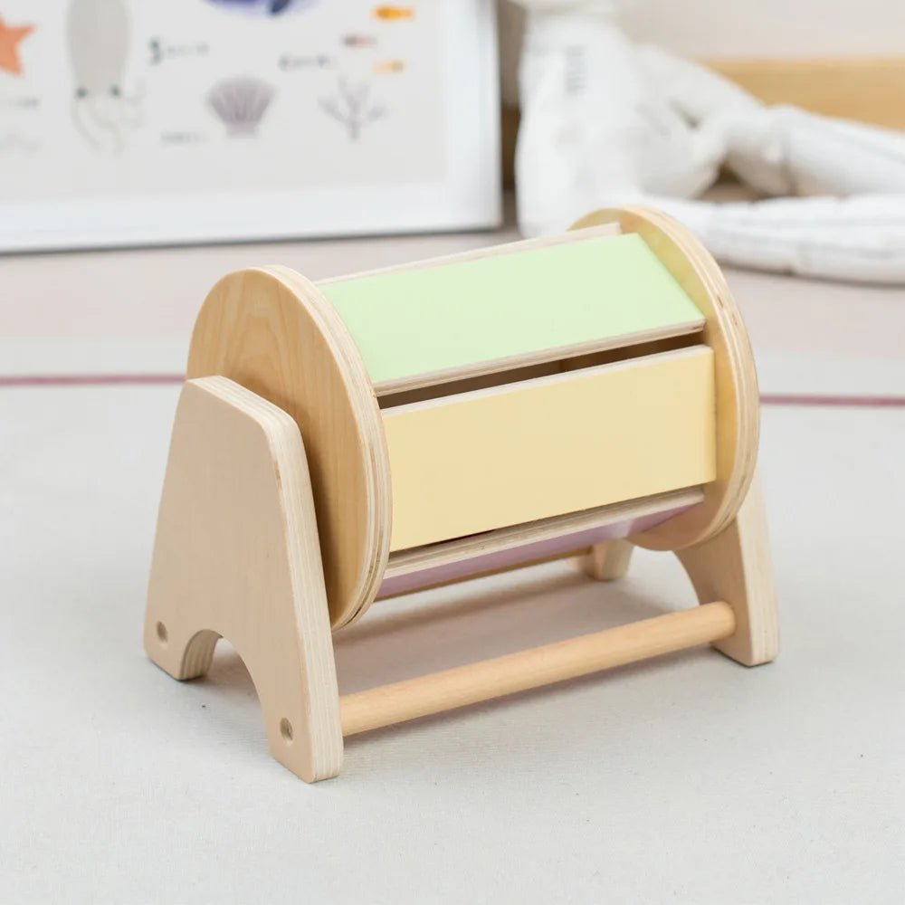 Montessori Wooden Baby Toy – Coin Box, Ball Drum & Shape Sorter | Educational & Sensory Learning Gift