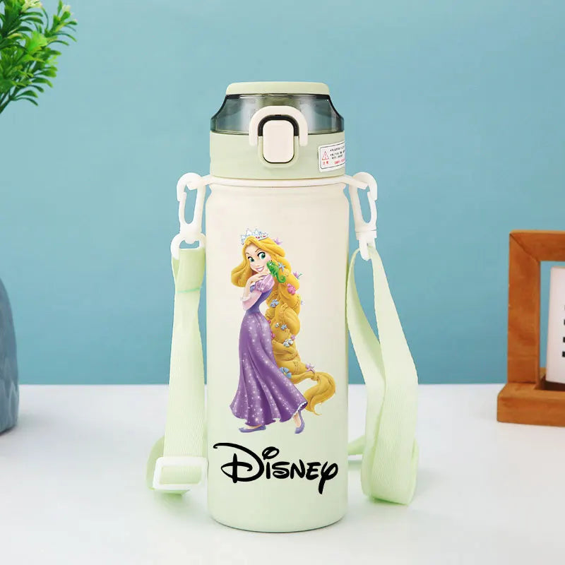 Disney Princess Thermos Bottle – Elsa, Straw & Strap