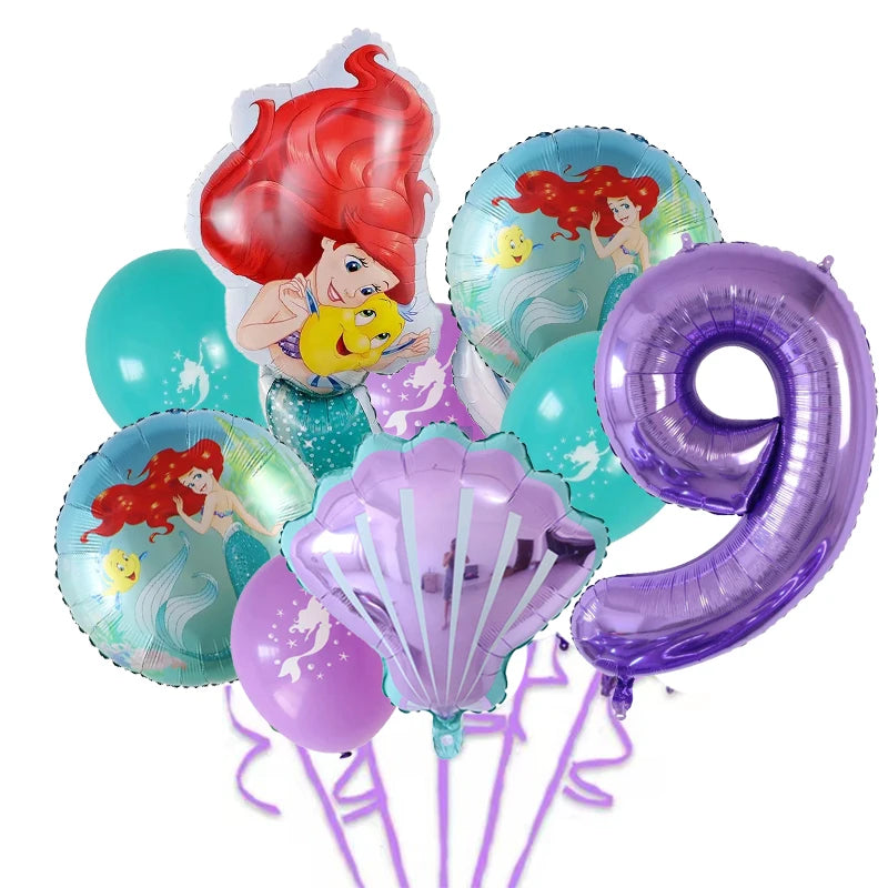 Balloons Princess Ariel Birthday Party