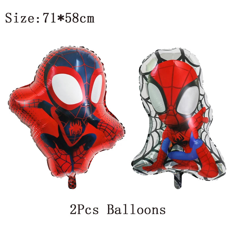 Birthday Party Decoration Spiderman Theme Balloon