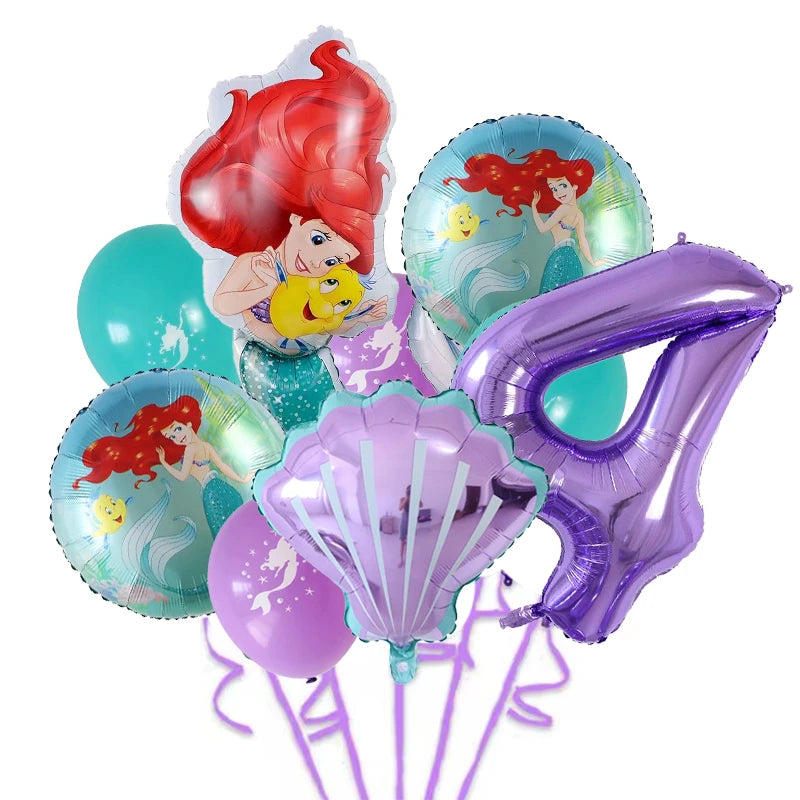 Balloons Princess Ariel Birthday Party
