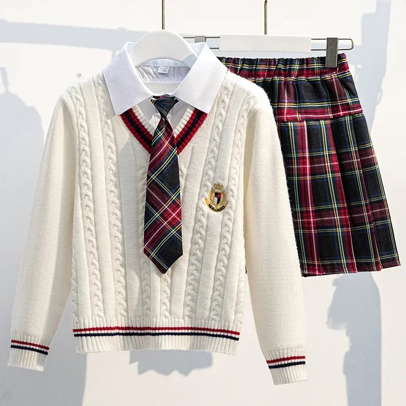 Girls School Uniform Clothes Children