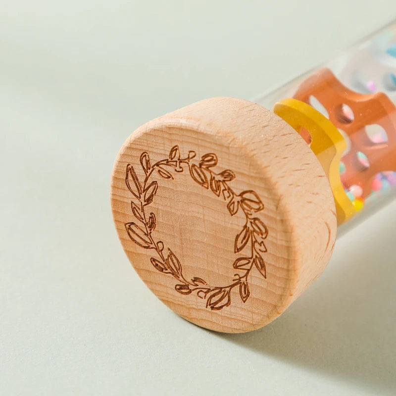 Colorful Musical Rain Stick Hourglass Rattle