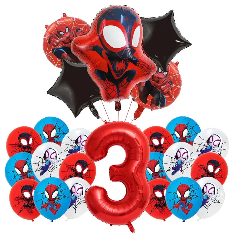Birthday Party Decoration Spiderman Theme Balloon