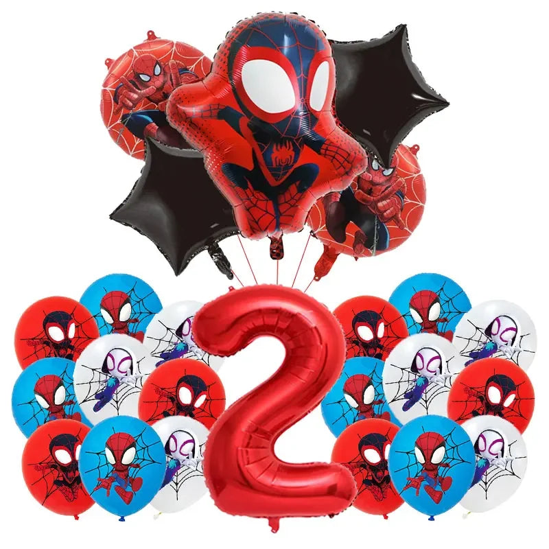 Birthday Party Decoration Spiderman Theme Balloon
