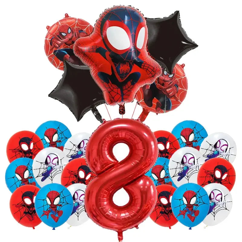 Birthday Party Decoration Spiderman Theme Balloon