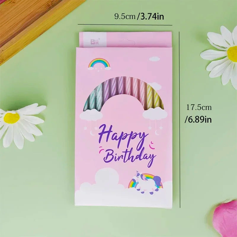 Curved Rotating Birthday Candle