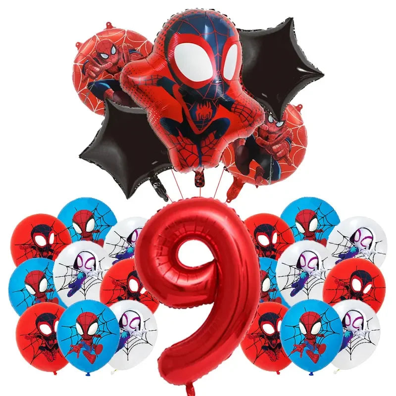 Birthday Party Decoration Spiderman Theme Balloon