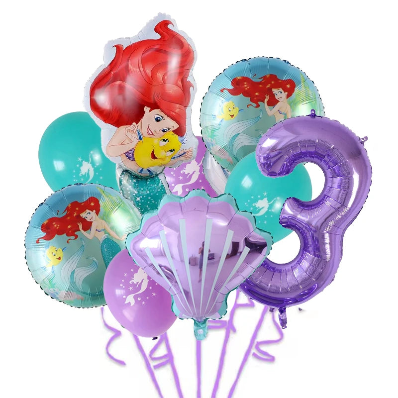 Balloons Princess Ariel Birthday Party