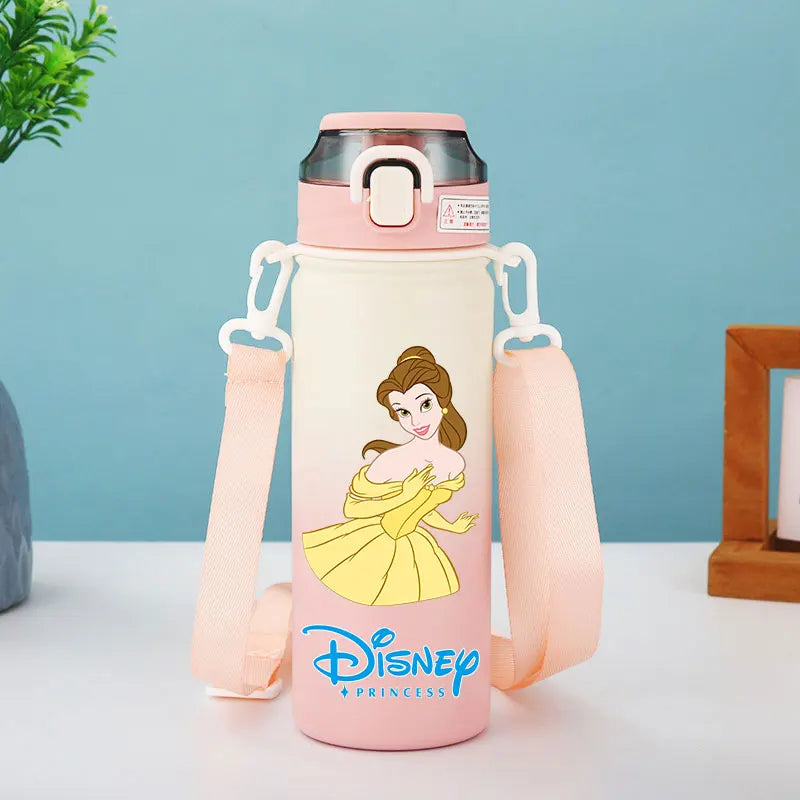 Disney Princess Thermos Bottle – Elsa, Straw & Strap