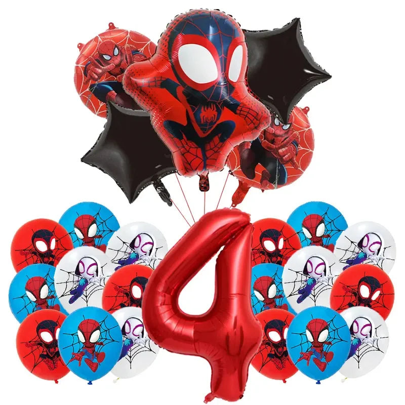 Birthday Party Decoration Spiderman Theme Balloon