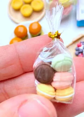 Miniature Hamburger Mini Fruit Salad Pretend Food for Montessori