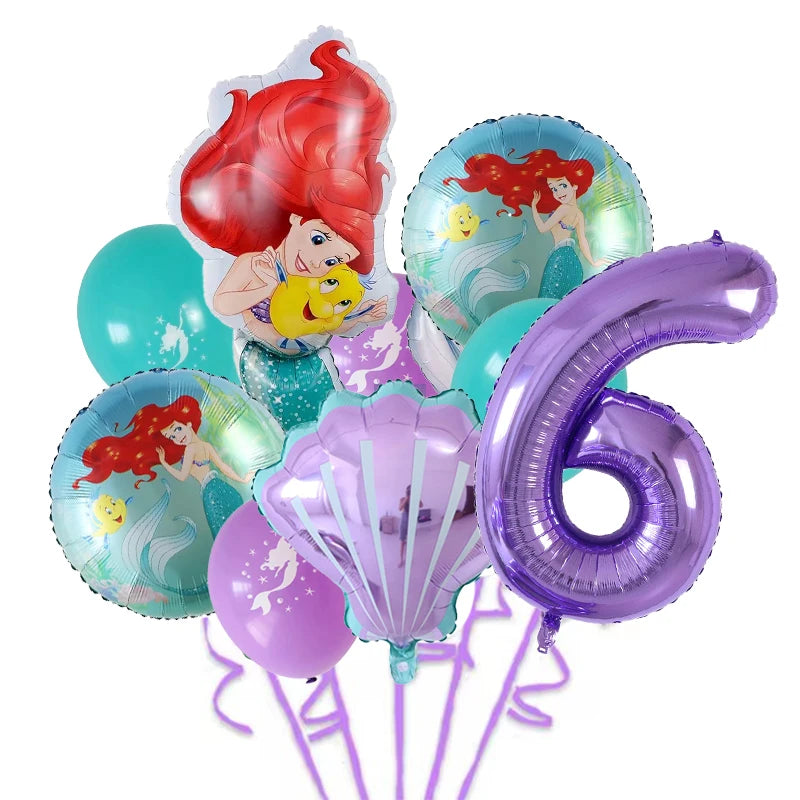 Balloons Princess Ariel Birthday Party