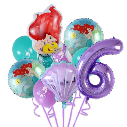 Balloons Princess Ariel Birthday Party