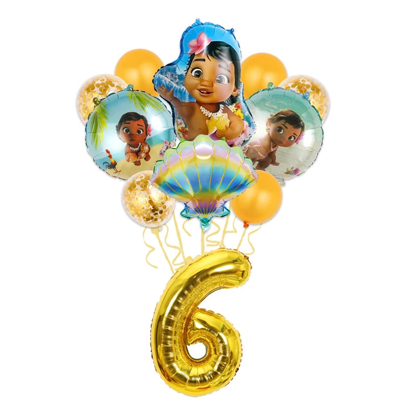 Moana Birthday Party Decoration Cartoon