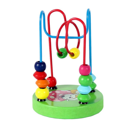 Montessori Wooden Bead Maze & Abacus Toy for Toddlers 1–3 Years