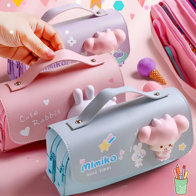 Stylish 3D Pencil Case – School Pen Organizer