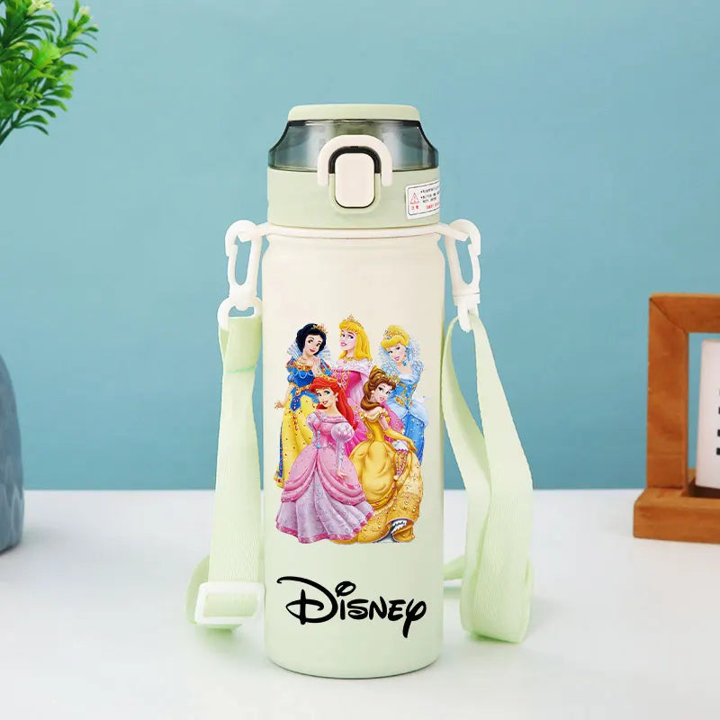 Disney Princess Thermos Bottle – Elsa, Straw & Strap