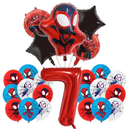 Birthday Party Decoration Spiderman Theme Balloon