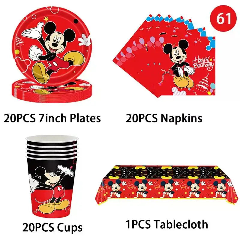 Mickey Mouse Party Decoration Birthday Supplies