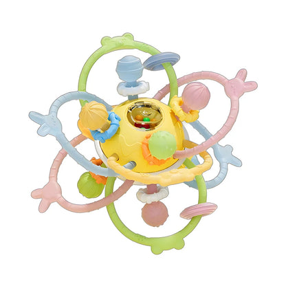 Baby Montessori Pull String Sensory Toys – Teething & Activity Silicone Toys for 6-12 Months