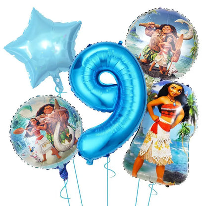 Moana Birthday Party Decoration Cartoon