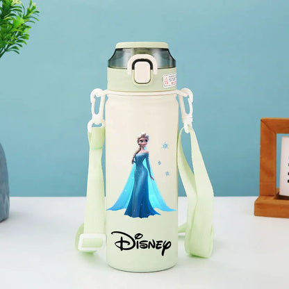 Disney Princess Thermos Bottle – Elsa, Straw & Strap