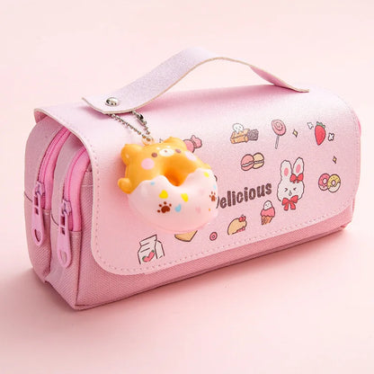 Stylish 3D Pencil Case – School Pen Organizer
