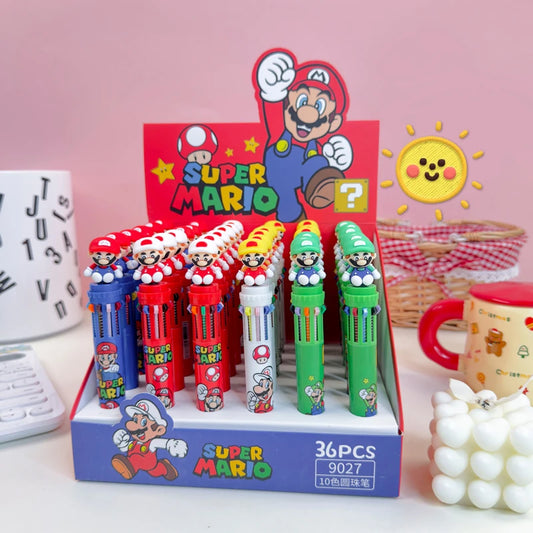 Super Mario Multi-color Pen Superhero Ballpoint Gel Pens