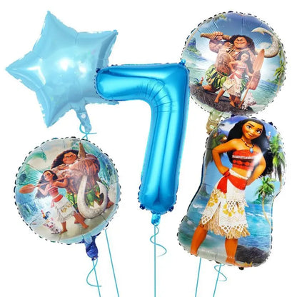 Moana Birthday Party Decoration Cartoon